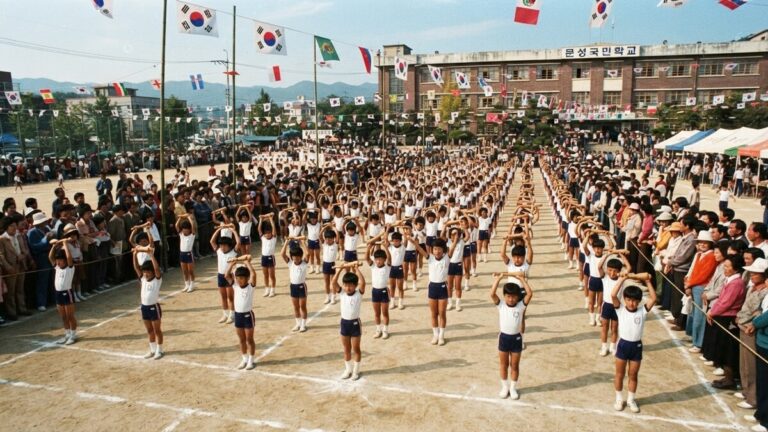 곤봉체조, 수백 명이 하나처럼 움직이던 운동장의 순간